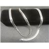 Image 5 : New Platinum Plated 8.0mm Serpentine Necklace, 23.5" Long