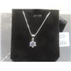 Image 1 : New 925 Sterling Silver 1.0ct Moissanite Lab Diamond Solitaire Necklace, Adjustable 16-17", Mounted