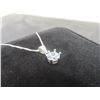 Image 5 : New 925 Sterling Silver 1.0ct Moissanite Lab Diamond Solitaire Necklace, Adjustable 16-17", Mounted