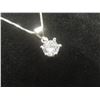 Image 6 : New 925 Sterling Silver 1.0ct Moissanite Lab Diamond Solitaire Necklace, Adjustable 16-17", Mounted