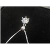 Image 7 : New 925 Sterling Silver 1.0ct Moissanite Lab Diamond Solitaire Necklace, Adjustable 16-17", Mounted
