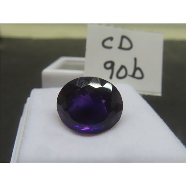 16.3ct Natural Amethyst, Oval Cut, 15.0 x 17.0mm