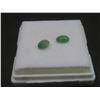 Image 3 : 1.3ct Natural Emerald, Untreated, Oval Cut, 4.9 x 6.8mm and 4.7 x 6.4mm