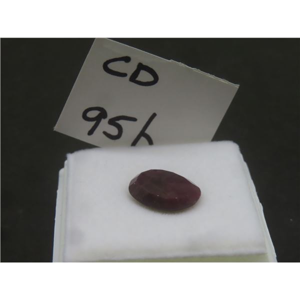 7.3ct Natural Ruby, Oval Cut, 10.8 x 14.5mm