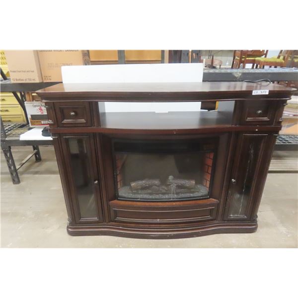 Electric Fireplace Style Heater and Big Screen TV Stand Combo 42" x 60" x 19 1/2"