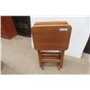 Image 1 : 4 Folding Wooden TV Tables