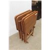 Image 2 : 4 Folding Wooden TV Tables