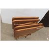 Image 3 : 4 Folding Wooden TV Tables