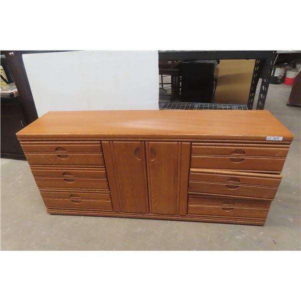 Oak Dresser 30" x 70" x 18"