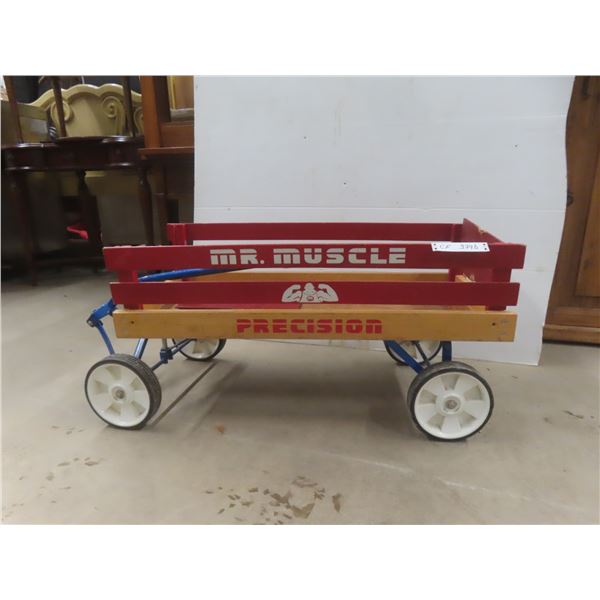 Mr. Muscle Precision Wooden Wagon with Removeable Sides