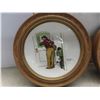 Image 2 : 5 Norman Rockwell Collector Plates with Oak Frames