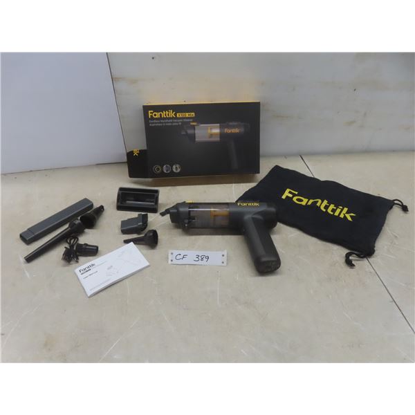 Fanttik Cordless Handheld Vacuum Cleaner with Attachments (New/Store Return)