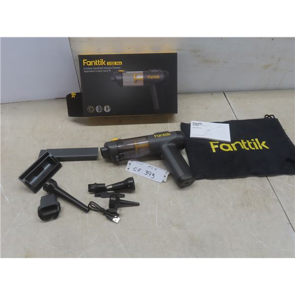 Fanttik Cordless Handheld Vacuum Cleaner with Attachments (New/Store Return)