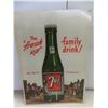 Image 3 : 2 Modern Metal Signs: Coca-Cola and 7Up, 17" x 12"