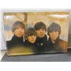Image 2 : 2 Modern Metal Signs 12" x 8": The Beatles and Coca-Cola, 4 Small Budweiser Coasters