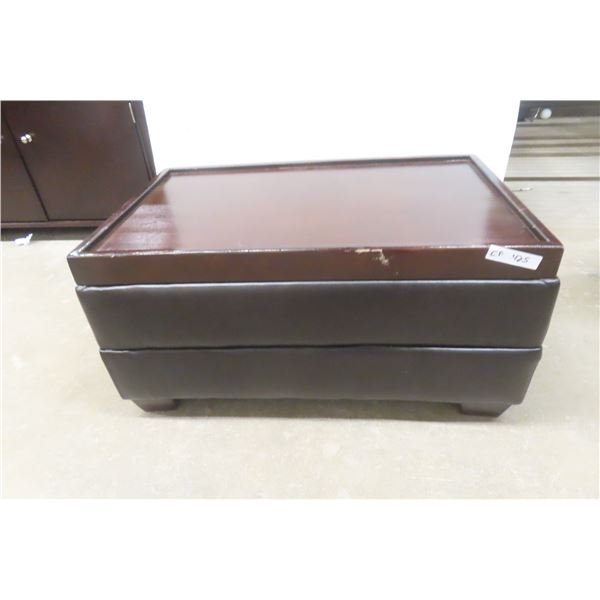 Ottoman and Coffee Table Top, 17" x 34" x 22"