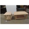Image 1 : Coffee Table 20" x 24" x 24" and End Table 22" x 22" x 21 1/2"
