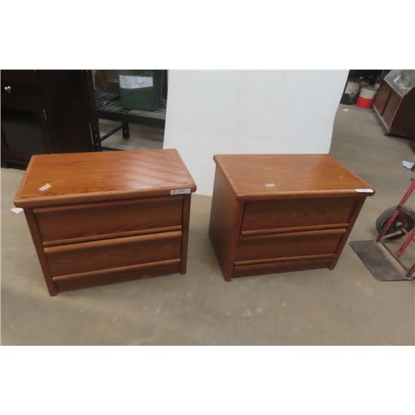 2 Night Stands, 22" x 28 1/2" x 17" Pallister