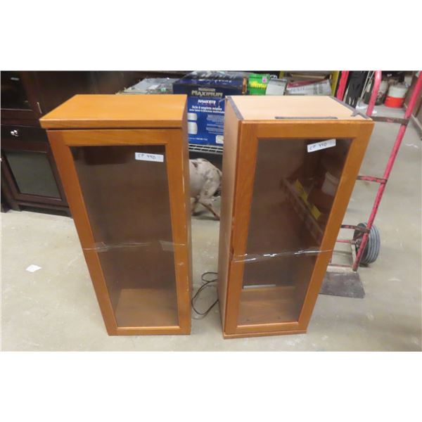 2 Cabinets, No Shelves, 42" x 16" x 15"