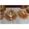 Image 4 : 4 Carnival Glass 2 w/Box + Tray, and Butter/Candy Dish