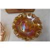 Image 8 : 4 Carnival Glass 2 w/Box + Tray, and Butter/Candy Dish