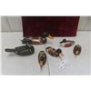 Image 1 : 6 Carved Duck Ornaments/Decoys