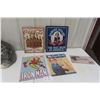Image 1 : 5 Retro Tin signs: Coca-Cola, Samuel Adams, Iron Man, Rosie the Riveter, Shredded Wheat
