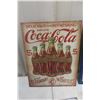 Image 2 : 5 Retro Tin signs: Coca-Cola, Samuel Adams, Iron Man, Rosie the Riveter, Shredded Wheat