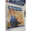 Image 5 : 5 Retro Tin signs: Coca-Cola, Samuel Adams, Iron Man, Rosie the Riveter, Shredded Wheat