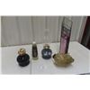 Image 1 : 2 Coal Oil Lamps, Stained Glass Vase, and More