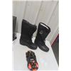 Image 1 : Sorrel Size 8 Winter Boots and Ice Treads, New