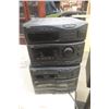 Image 4 : JVC Stereo, AM/FM Radio, CD Player, Cassette Player, Speakers, and Stand