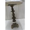 Image 3 : Fancy Marble Top Stand, 20" High, 15" Diameter