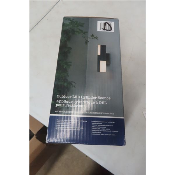 New Outdoor LED Cylinder Sconce