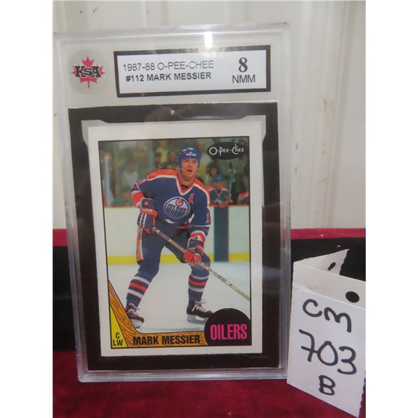 Graded Mark Messier Edmonton Oilers Card
