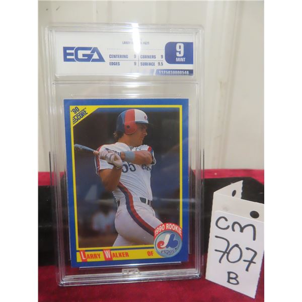 Graded Larry Walker Rookie Montreal Expos Card