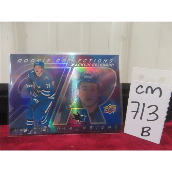 Macklim Celebrini Rookie Reflections Card