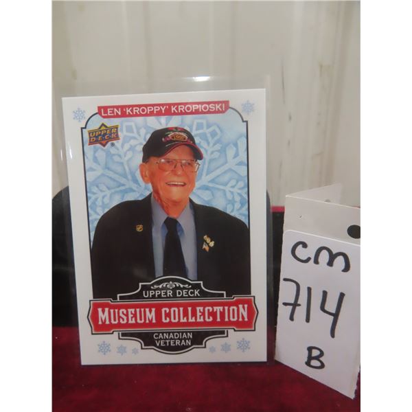 Winnipeg Jets Super Fan Len "Kroppy" Kroproski Card