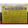 Image 3 : Frank Thomas Rookie Chicago White Sox Card