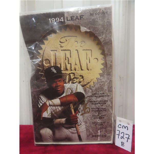Signed Frank Thomas Baseball Card Box