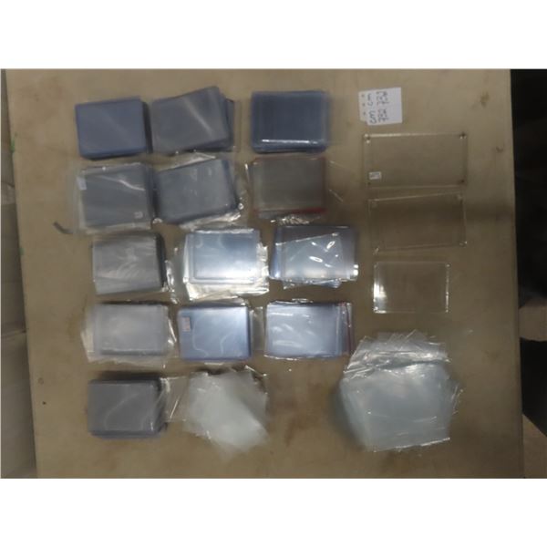 Assorted Used Hockey Card Supplies