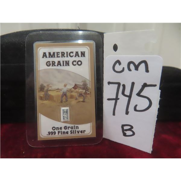 One Gram .999 Fine Silver