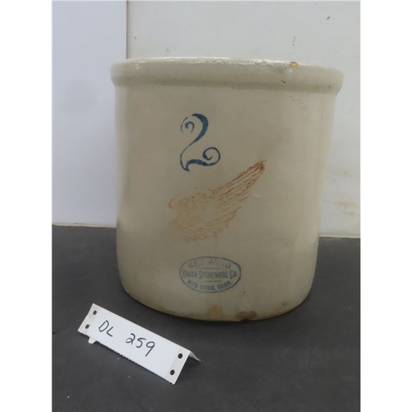 Red Wing 2-Gallon Stoneware Crock