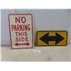 Image 1 : 2 Metal Street Signs, Largest 18" x 12"