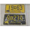 Image 3 : 6 Manitoba License Plates, Trailer Plate, and 6 Tags