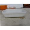Image 5 : Pyrex Mixing Bowls, Casserole Dish, Extra Glass Lids, and Fire King Loaf Pan