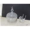 Image 2 : Vases, Art Glass, Creamer, Crystal Candy Dish with Lid, Serving Bowls, and More