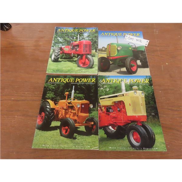 4 Antique Power Tractor Magazines, 2010