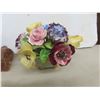Image 2 : Bone China Floral Arrangement, China Pie Lifters, 3 Pieces Pendelfin Figures +