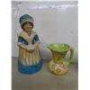 Image 9 : Bone China Floral Arrangement, China Pie Lifters, 3 Pieces Pendelfin Figures +